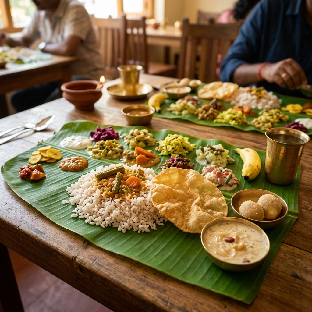 Traditional South Indian Food Feast